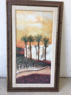 Framed Picture 4 Palms