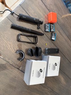 Insta360 X5 Camera Bundle lots of accessories