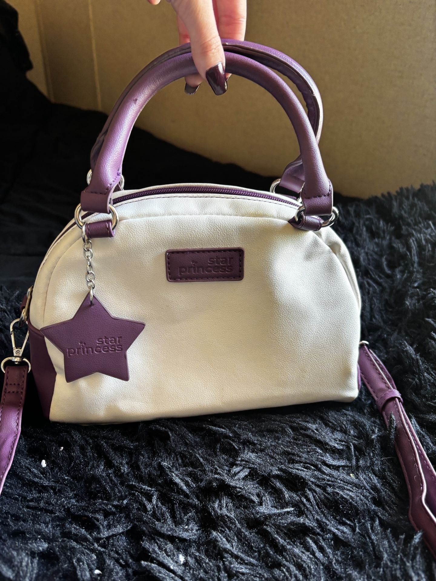 White And Purple Star Princess Children’s Purse