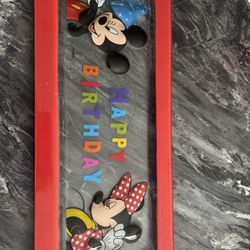 Glass Mini And Mickey Cupcake Birthday Tray