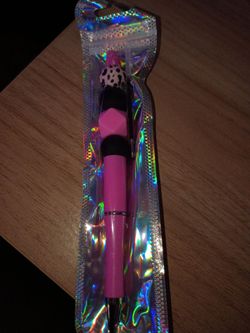 Pink Beaded Ballpoint Pen