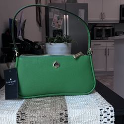 Kate Spade Kayla Convertible Wristlet Pebble Green New With Tags