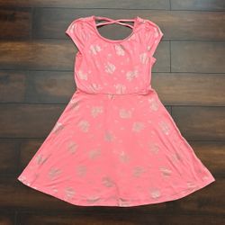 Baby Girl Clothes Big Girls Epic Threads Bright Pink Short Sleeve Unicorn Dress Size Large About 10/12
