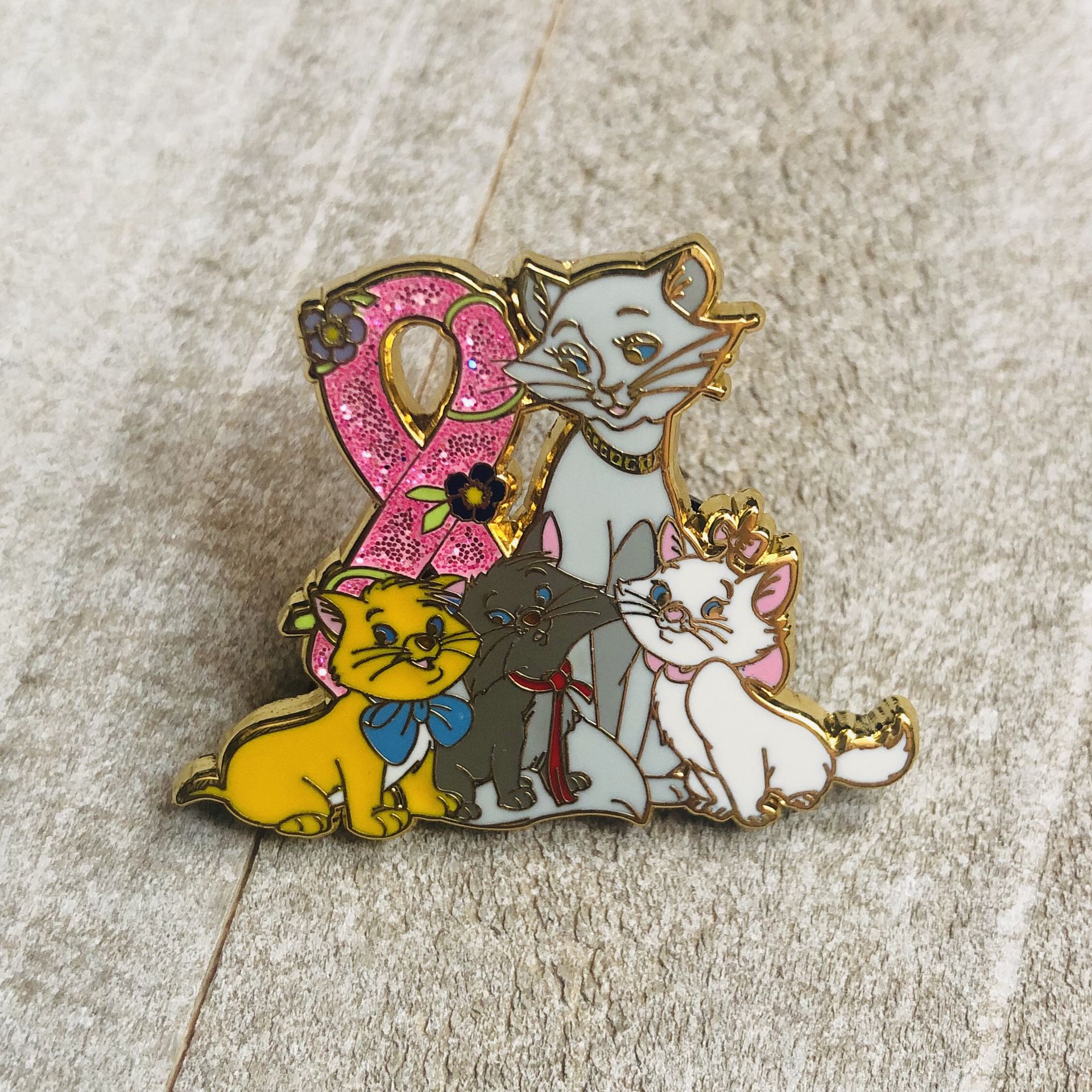 Fantasy Disney Pin - Aristocats Pink Ribbon LE50