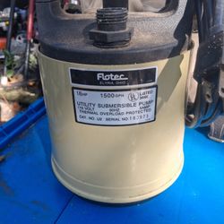 Flotec Sub.pump 1500gph 1/6 Hp