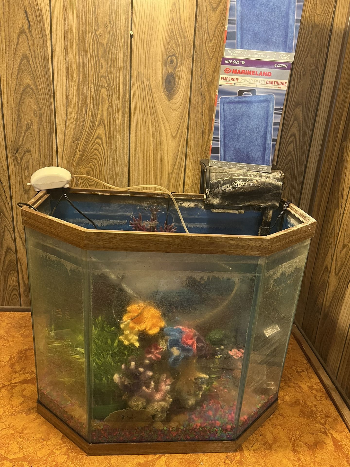 29 Gallon Fish Tank W/ Accessories