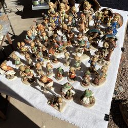 Lot of 50 + Vintage Goebel Hummel Figurines + Plates