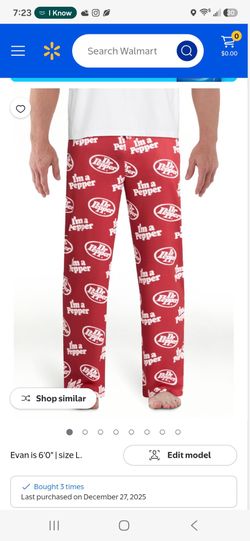 NEW Dr. Pepper Pajama pants men's  size L and XL