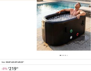 🥶 TheraPod XXL Inflatable Cold Plunge / Ice Bath Tub – NEW OPEN BOX 🥶 TheraPod XXL Tina Inflable Para Baños de Hielo / NUEVO OPEN BOX