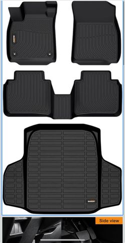 Binmotor-Floor Mats & Cargo Liner for Honda Accord 2023-2026(Include Hybrid) All Weather Car Mtas Floor Liners Car Floor Mats Cargo Trunk Mat for Hond