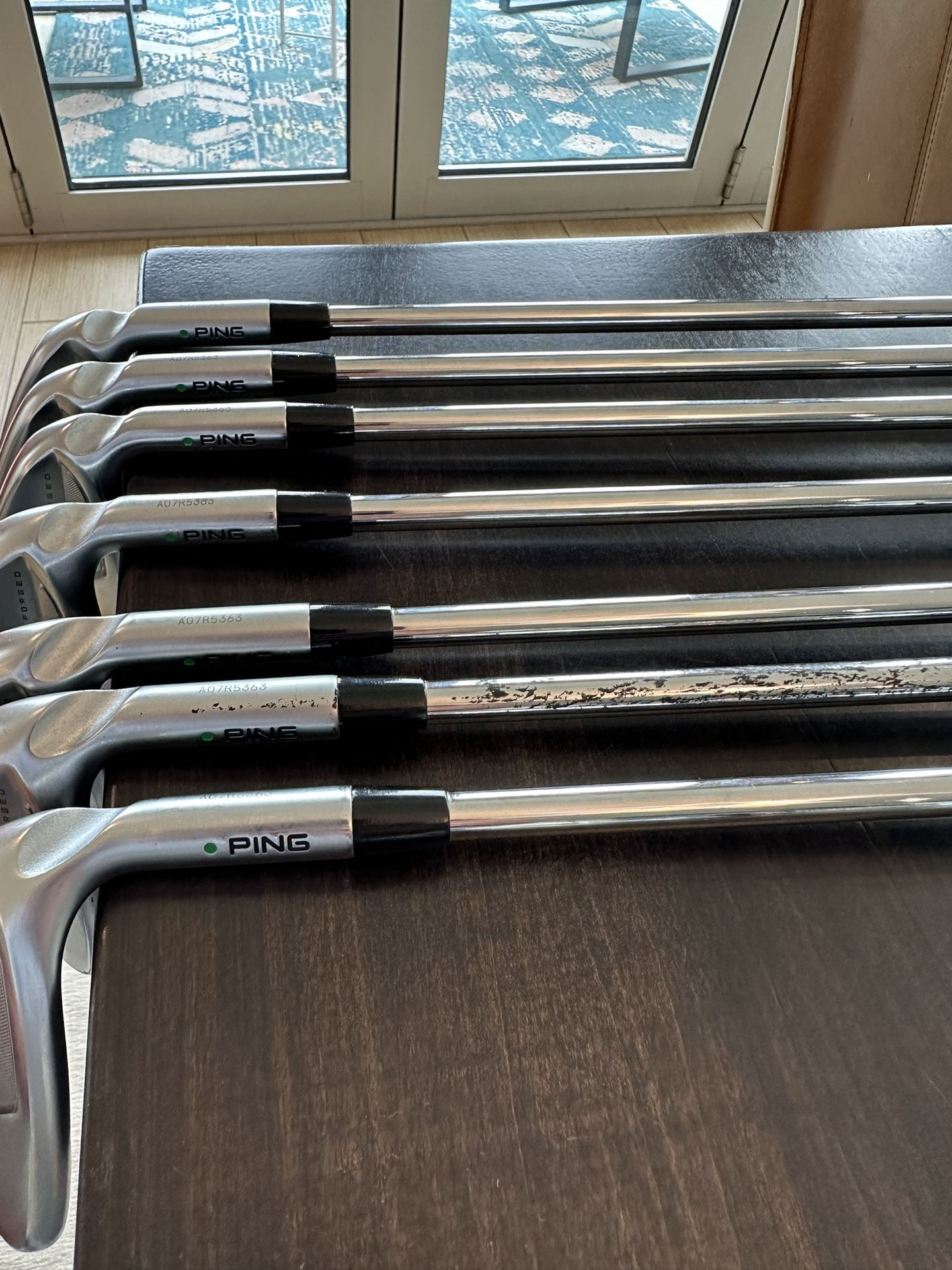 Ping i525 Used Irons (7 Clubs, Gap Wedge5 Iron, Green Dot And Stuff