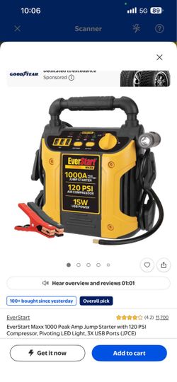 EverStart Maxx 1000 Amp Jump Starter