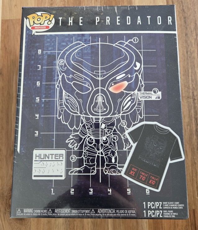 Funko Pop! Fugitive Predator (Invisible) and T-Shirt