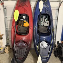 Kayaks with Paddles & Life Jackets