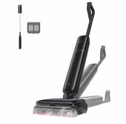 DREAME Aero Pro Steam Wet Dry Vacuum Mop, 392℉ Steam Cleaning, 28kPa Suction, 3.88in Ultra-Slim Vacuum Mop Combo, 0 Hair Tangle for Pet Owner, Heated 