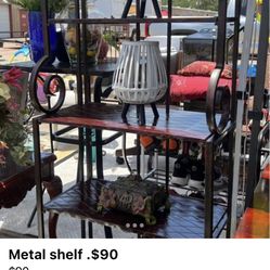Metal Shelf . H 70”x L281/2”x W 10”