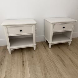 Nightstands White New Set Of2