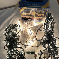 10 Christmas String Lights plus 1 Icicle String Lights