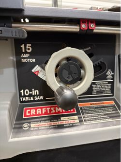 Craftsman 10” Table Saw with Bag Attachment