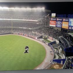 NEW YORK YANKEES FRAMED PICTURE INSIDE YANKEE STADIUM BASEBALL FIELD