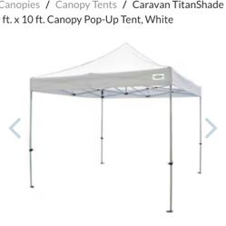 Caravan Canopy  10x10 Pop-Up  Heavy-Duty Outdoor Canopy Fire Resistant