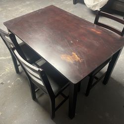 Pretty Wood Stained Table 