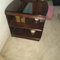 Wooden Coffee Table With Glass On Top