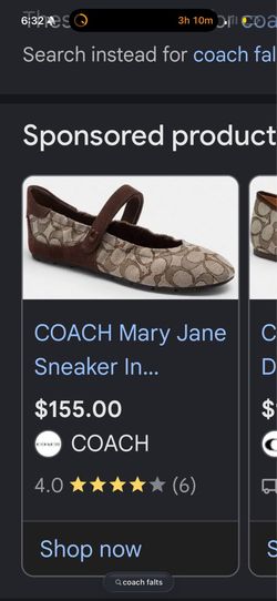 Coach Mary Jane Ballet Flats