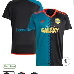 LA Galaxy Adidas Black 2024 Jersey