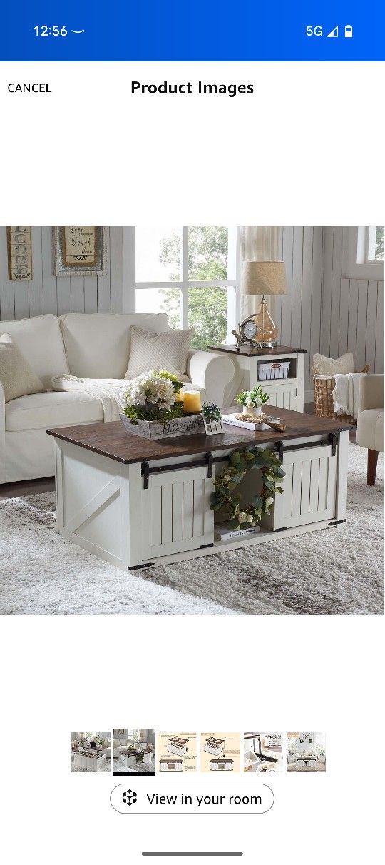 Farmhouse Chic Coffee Table