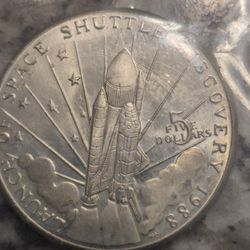 1988 SPACE Shuttle DISCOVERY Coin