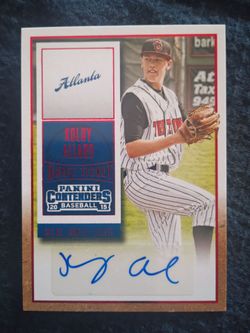 2015 Panini Contenders Kolby Allard Autograph Draft Ticket