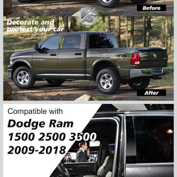 Dodge Ram door window trim stickers.