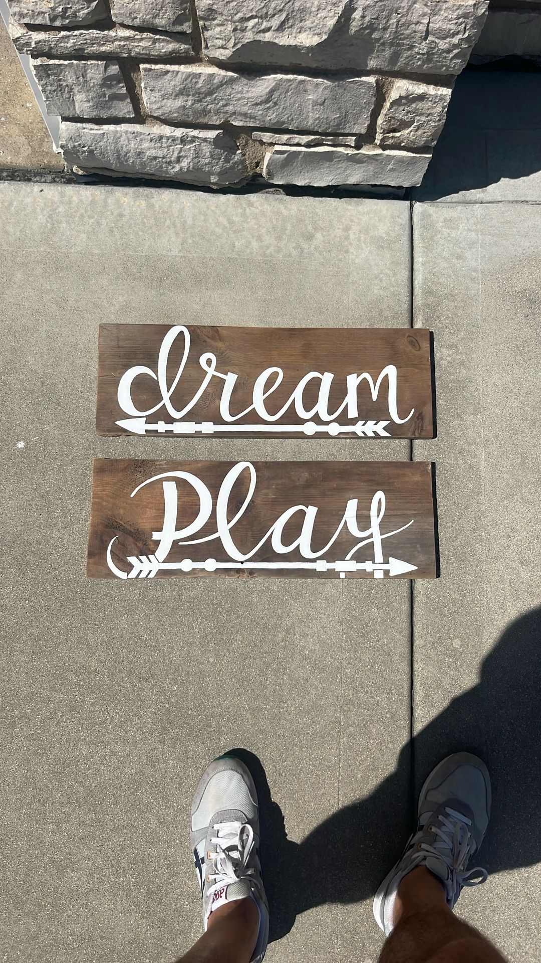 Customized Dream & Play Wood Signs