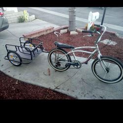 Lowrider Bicycle With A Trailer 