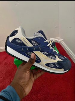 Bottages blue yellow white shoes