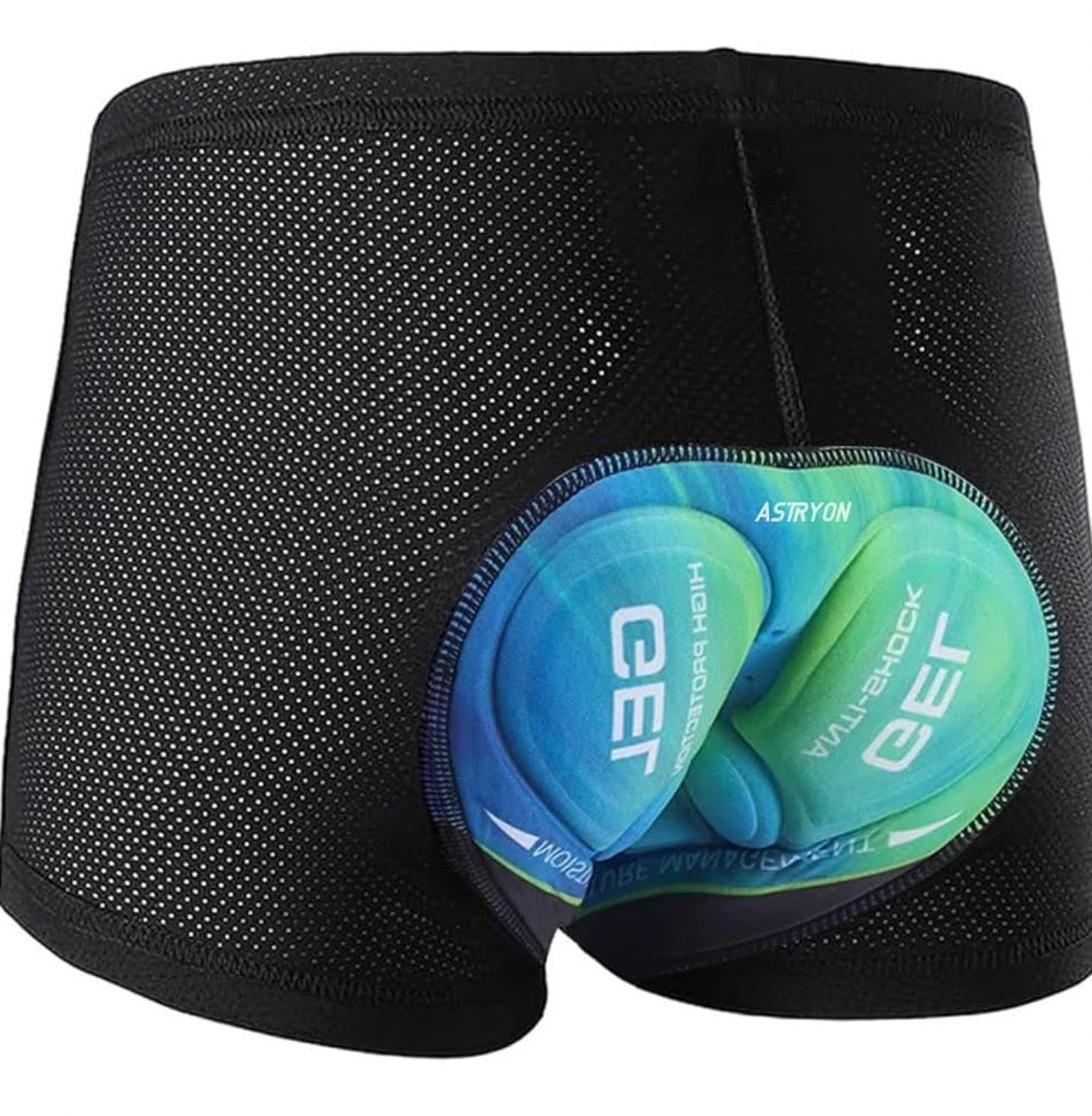 Men's Cycling Underwear Shorts 5D Padded Gel Mountain Bike Bicycle MTB Liner with Breathable, Quick Drying Shockproof 