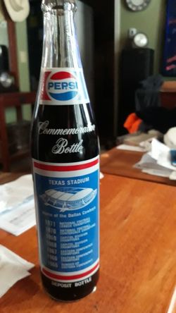 Vintage 1971 Dallas cowboys world champion bottle