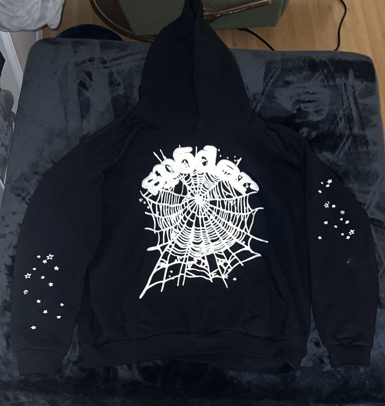 Sp5der OG Web Hoodie 'Black'