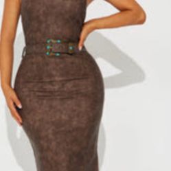 XL Brand New Dress Cow Girl With Belt