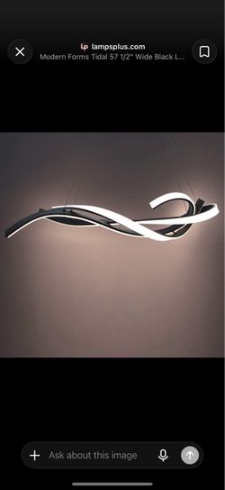 Modern Forms Tidal Black LED Pendant Light
