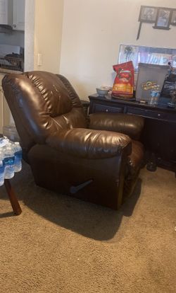 Brown Leather Recliner