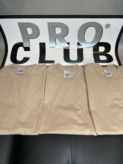 Pro Club 3PC Light Brown T-Shirts-XXL