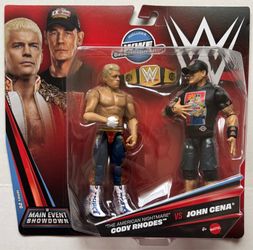 WWE Main Event Showdown Series 26 John Cena vs Cody Rhodes 2-Pack
