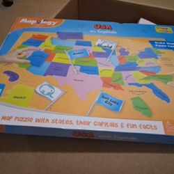 Map Puzz With State