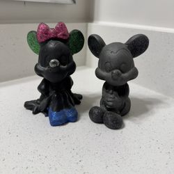 Mickey and Minnie Lava Figurines 