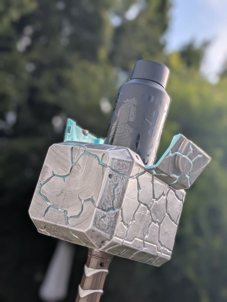 Mighty Thor's Hammer Mjolnir Light Up Drink Holder