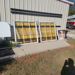 Antique Stained Glass Windows Apprx 5'X5'