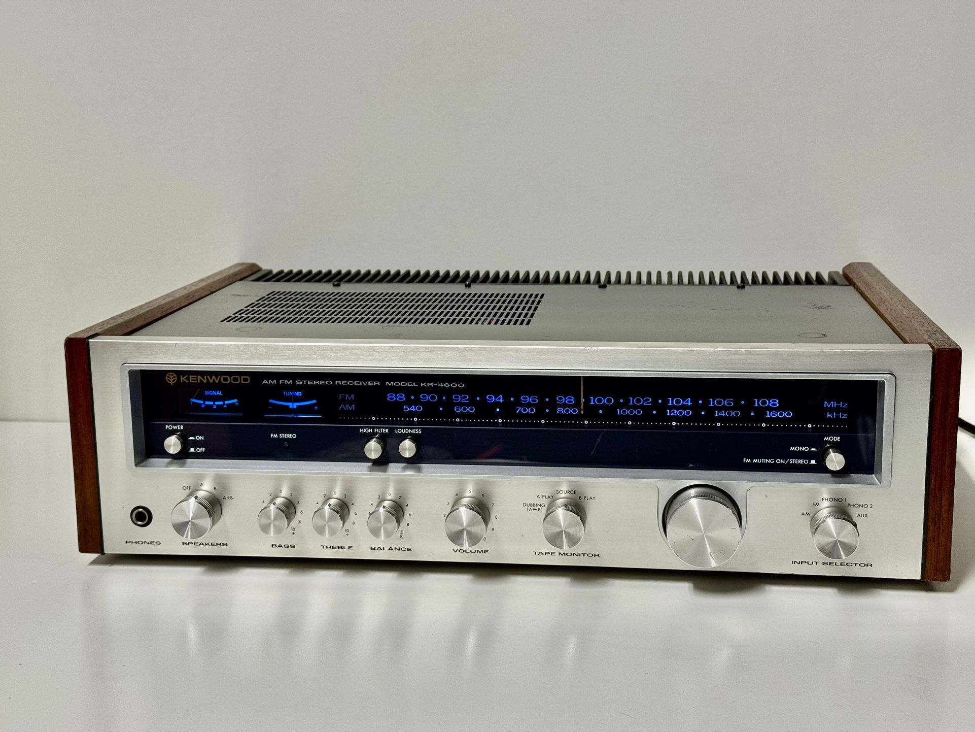Vintage Kenwood KR-4600 AM/FM Stereo Tuner Amplifier, (Pro-Serviced and Upgraded)