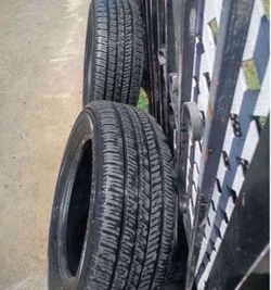 Used Trailer Tires with Black Steel Rims